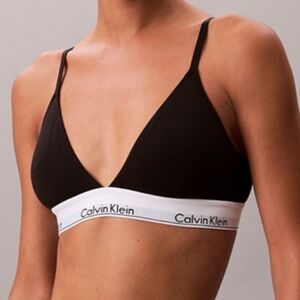 Calvin Klein Women's Icon Cotton-Modal Lightly Lined Triangle Bralette